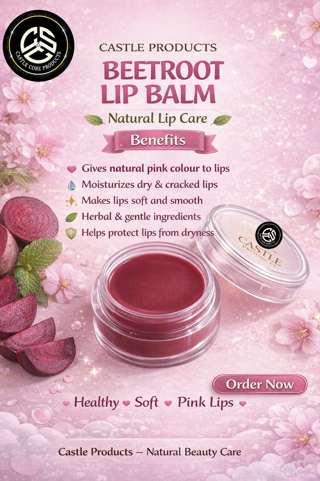 Beetroot Lip Balm