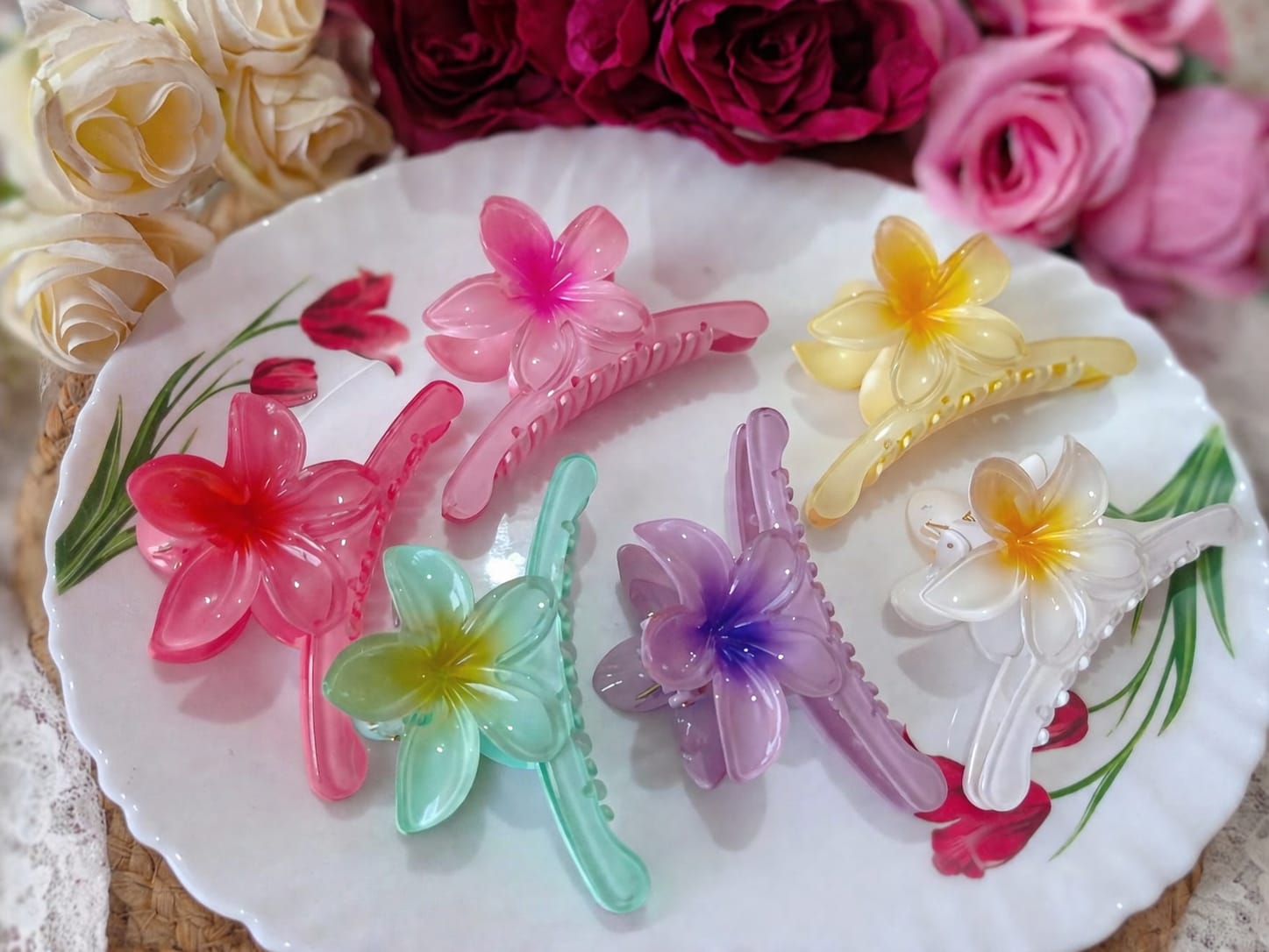 Floral Glossy Claws