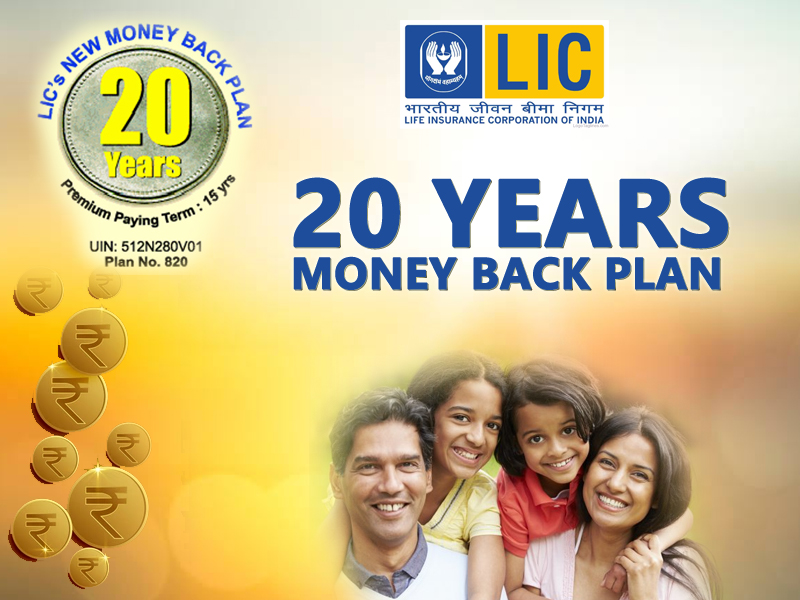 LIC  NEW MONEY BACK PLAN - 20 YEARS