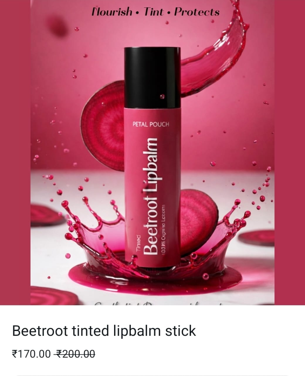 Beetroot Tinted Lip Balm