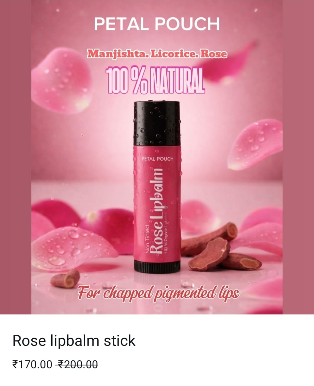Rose Lip Balm Stick